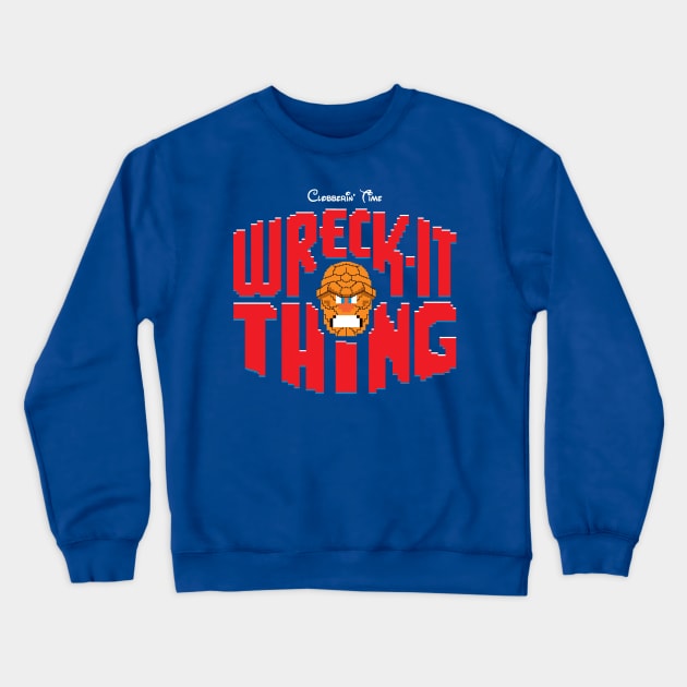 Wreck-it time! (Red Edition) Crewneck Sweatshirt by Profeta999